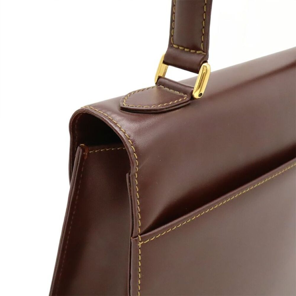Cartier Must Handbag Calf Leather Bordeaux - Picture 4 of 9